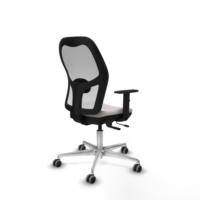 PIQUERAS Y CRESPO Silla de oficina Jorquera con mecanismo Sincro/Traslack, Blanco