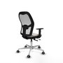 PIQUERAS Y CRESPO Silla de oficina Jorquera con mecanismo Sincro/Traslack, Blanco