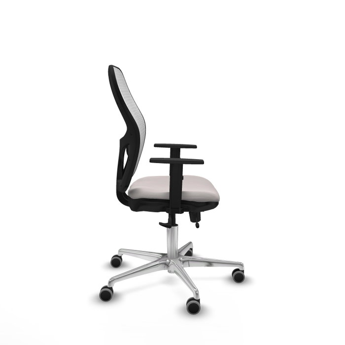 PIQUERAS Y CRESPO Silla de oficina Jorquera con mecanismo Sincro/Traslack, Blanco