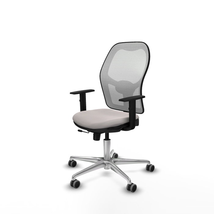 PIQUERAS Y CRESPO Silla de oficina Jorquera con mecanismo Sincro/Traslack, Blanco