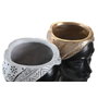 DKD Home Decor Figura de Resina Africana Macetero Surtido de 2 Unidades