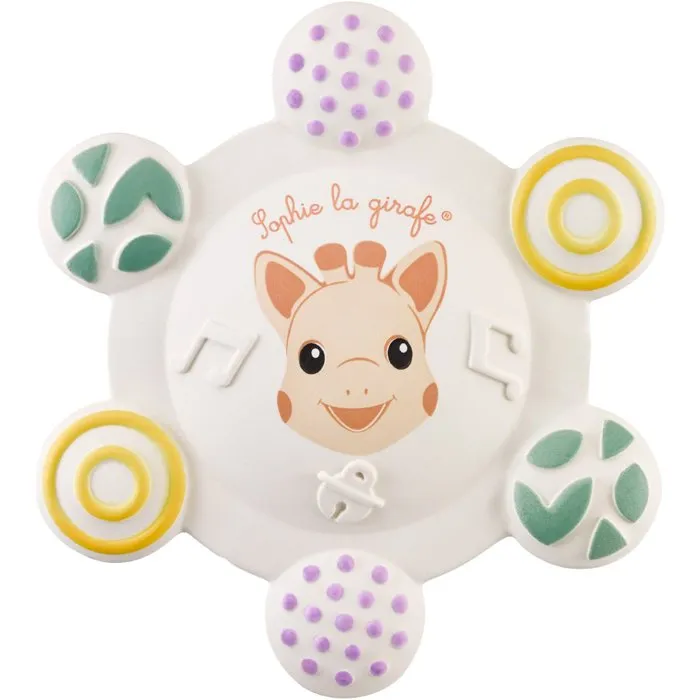 Sophie La Girafe Anillo de dentición Sonoro SOP3056560103214 - 6 texturas, chirriador, caucho natural para bebé