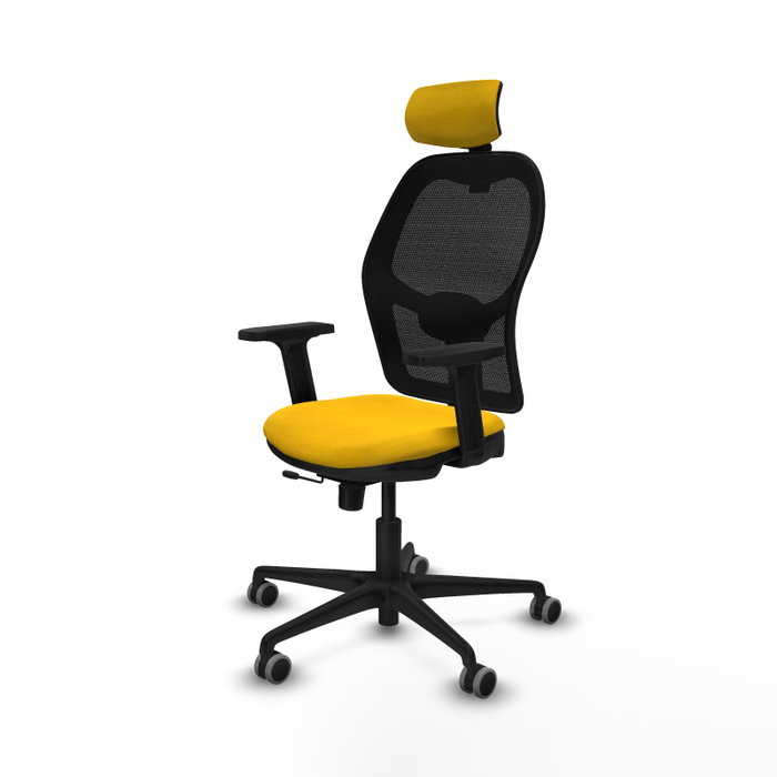 PIQUERAS Y CRESPO Silla de oficina Jorquera Amarillo/Negro