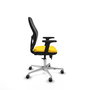 PIQUERAS Y CRESPO Silla de oficina Jorquera con mecanismo Sincro/Traslack Amarillo/Negro