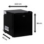 Adler Refrigerador termoeléctrico portátil AD 8089 28 L con doble celda Peltier, luz LED, negro 380x480x450 mm