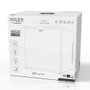 Adler Refrigerador termoeléctrico portátil AD 8089 28 L con doble celda Peltier, luz LED, negro 380x480x450 mm