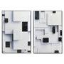 DKD Home Decor Cuadro Abstracto de Aluminio y MDF 80x120 cm (Pack de 2)