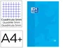 Oxford Recambio de Cuaderno Turquesa A4+ 80 Hojas Cuadriculado 5x5