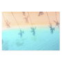 DKD Home Decor Cuadro de Cristal Templado Fotoimpreso 150x100 cm Azul y Beige