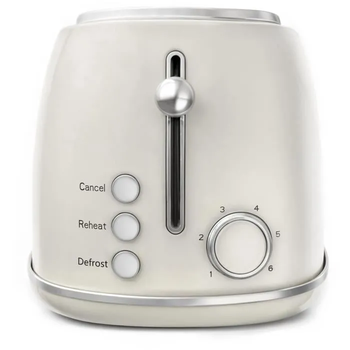 SWEISS Tostadora Vintage GRV8, 2 Ranuras, 1500 W, Beige