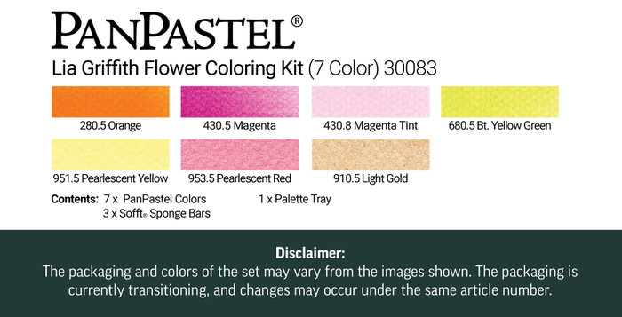 Panpastel PanPastel 7 - Flores para colorear con Lia Griffith Set Panpastel PanPastel 7 - Flores para colorear con Lia Griffith Set