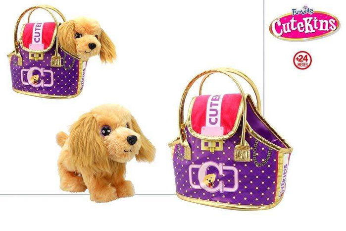 Color Baby Peluche Cutekins perrito con bolso de diseño 20x25x13 cm
