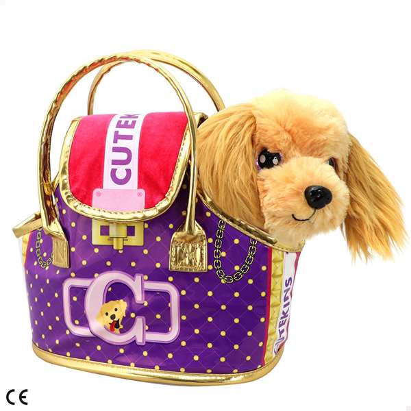 Color Baby Peluche Cutekins perrito con bolso de diseño 20x25x13 cm