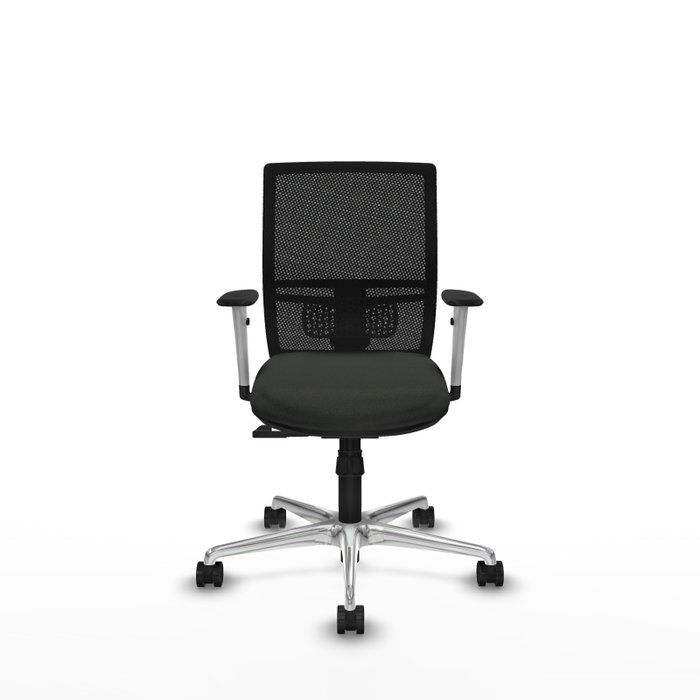 PIQUERAS Y CRESPO Silla de oficina Yunquera con mecanismo Sincro, Negro