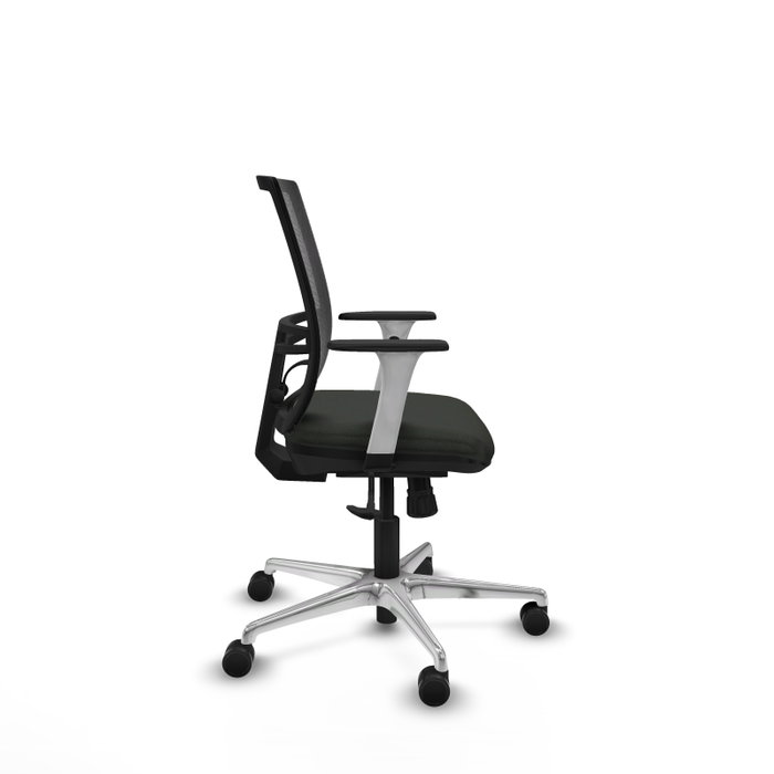 PIQUERAS Y CRESPO Silla de oficina Yunquera con mecanismo Sincro, Negro