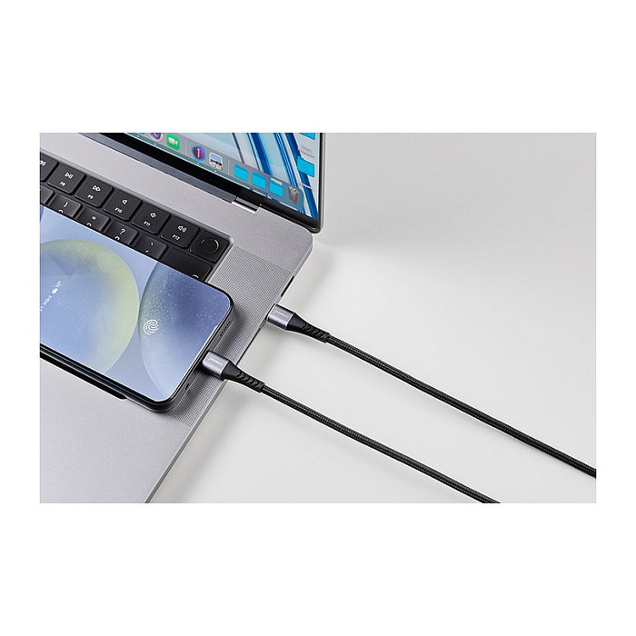 Intenso Cable USB-C a USB-C 7901000, 1,5m, 60W, Negro