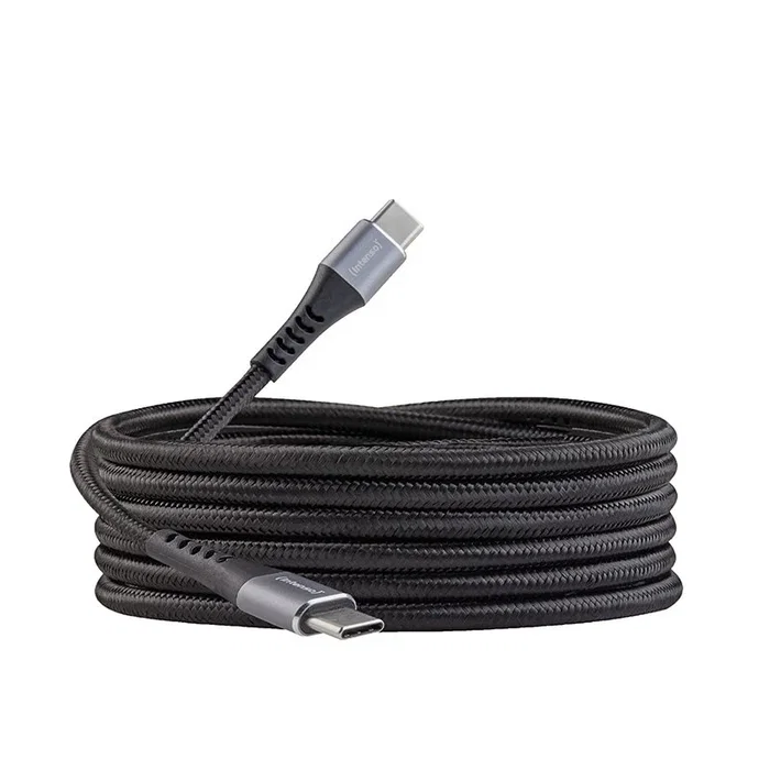 Intenso Cable USB-C a USB-C 7901000, 1,5m, 60W, Negro