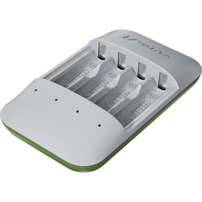 Varta Eco Charger Pro Recycled - Cargador de pilas AA/AAA NiMH