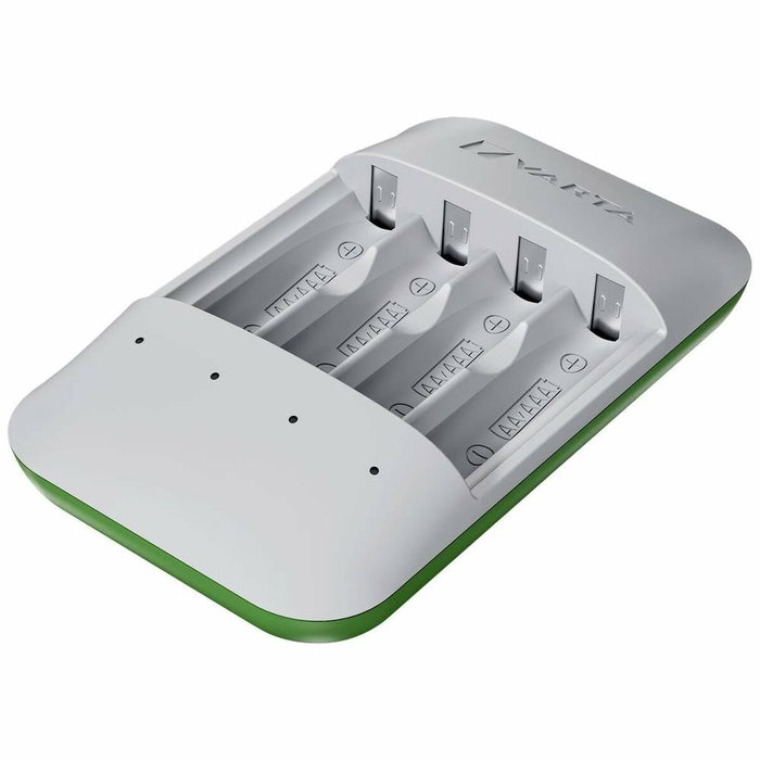 Varta Eco Charger Pro Recycled - Cargador de pilas AA/AAA NiMH