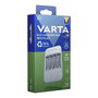 Varta Eco Charger Pro Recycled Cargador de 4 Pilas Recargables NiMH AA/AAA con USB-C, Carga Rápida 1h y Tecnología de Seguridad Avanzada