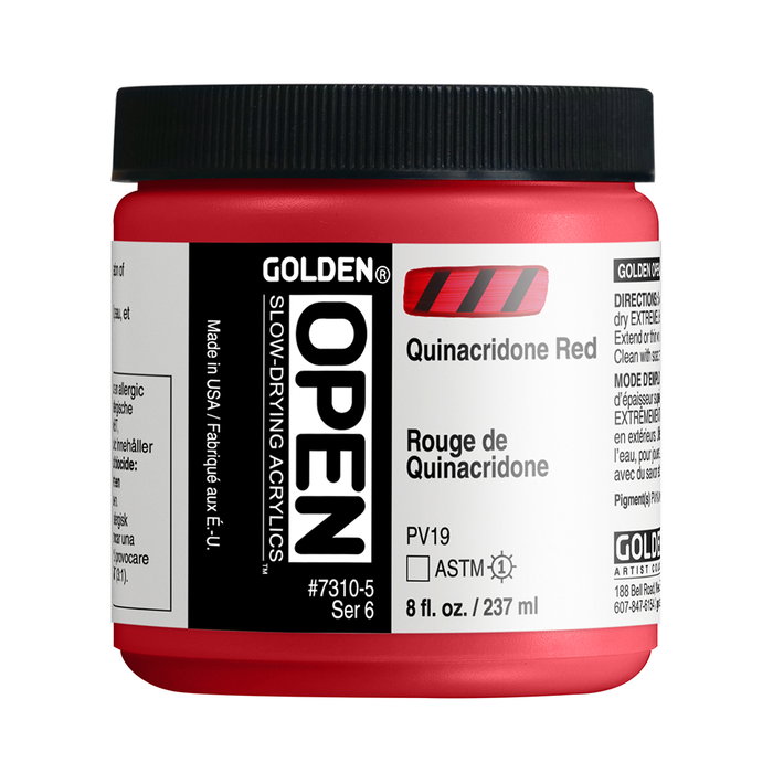 Golden OPEN Rojo Quinacridona 237 ml Golden OPEN Rojo Quinacridona 237 ml