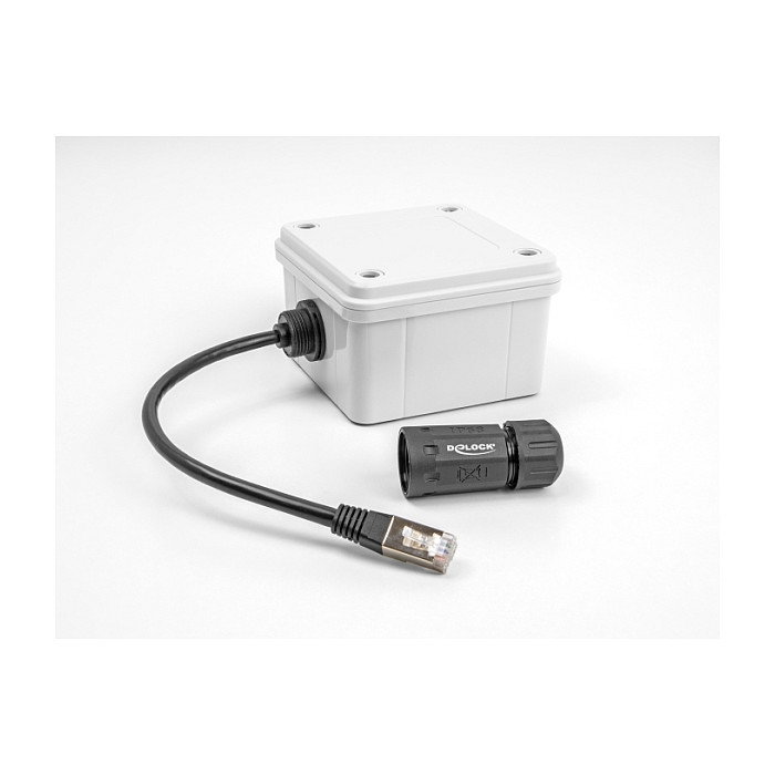 DeLOCK Cable Ethernet Cat.6a RJ45 Macho a Hembra IP68 25 cm DeLOCK Cable Ethernet Cat.6a RJ45 Macho a Hembra IP68 25 cm