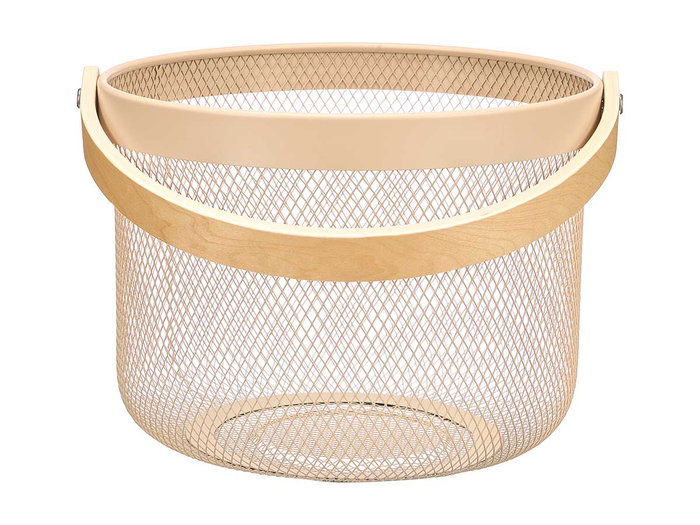 Kinvara Cesta Redonda de Bambú y Hierro Beige 28x20x27 cm (Set de 12) Kinvara Cesta Redonda de Bambú y Hierro Beige 28x20x27 cm (Set de 12)