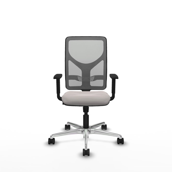 PIQUERAS Y CRESPO Silla de oficina Motilla con mecanismo Sincro, Blanco y Gris PIQUERAS Y CRESPO Silla de oficina Motilla con mecanismo Sincro, Blanco y Gris