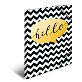 Herma 19316 Carpeta convencional A4 Cartón Multicolor Retrato con cierre de banda elástica - 3 tapas