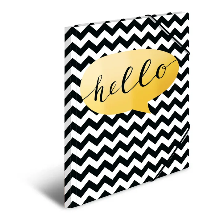 Herma 19316 Carpeta convencional A4 Cartón Multicolor Retrato con cierre de banda elástica - 3 tapas