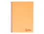 Liderpapel Cuaderno Espiral A4 Wonder Tapa Plástico 80 Hojas 90gr Cuadro 4mm Margen Naranja