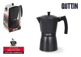 Quttin Cafetera 12 Servicios Inducción Darkblack (6 Unidades)
