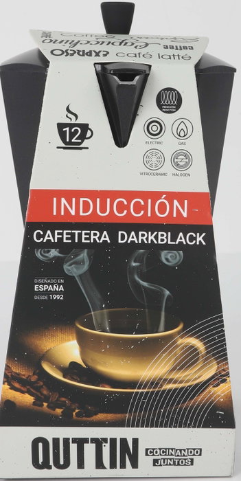Quttin Cafetera 12 Servicios Inducción Darkblack (6 Unidades)