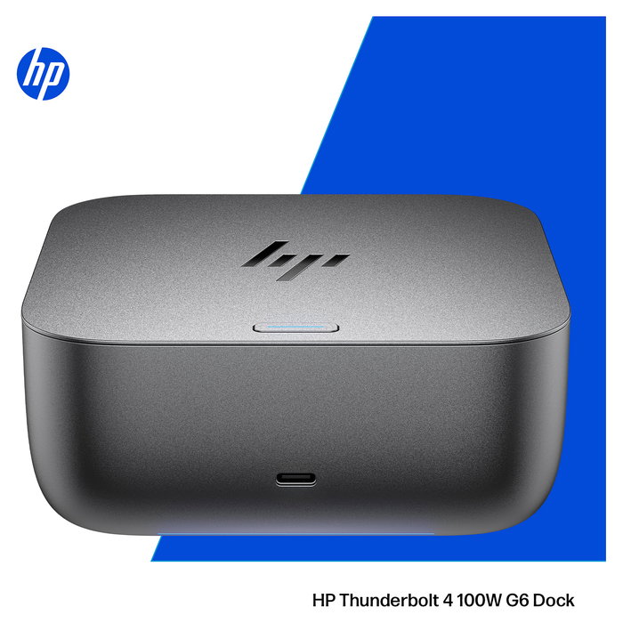 HP G6 Dock Thunderbolt 4 TBT4 - Hub con 100W Carga, HDMI, RJ-45 Ethernet, 2x USB-C, 2x DisplayPort, 3x USB-A, Enchufe UK