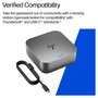HP G6 Dock Thunderbolt 4 TBT4 - Hub con 100W Carga, HDMI, RJ-45 Ethernet, 2x USB-C, 2x DisplayPort, 3x USB-A, Enchufe UK