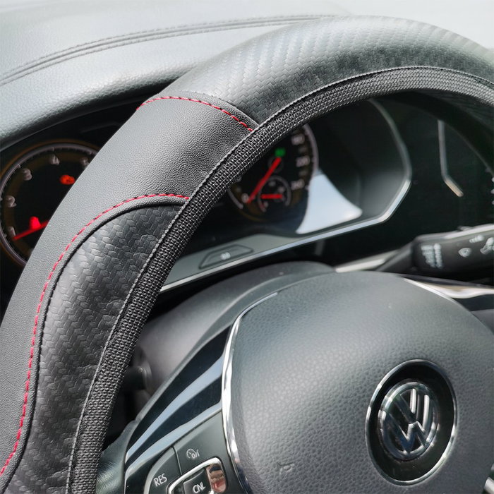 Occ Sport Funda de Volante OCCFV0051, Funda Ultrafina de 2 Piezas para Mejorar el Agarre y Proteger el Volante, Universal para Turismos (35-40 cm)