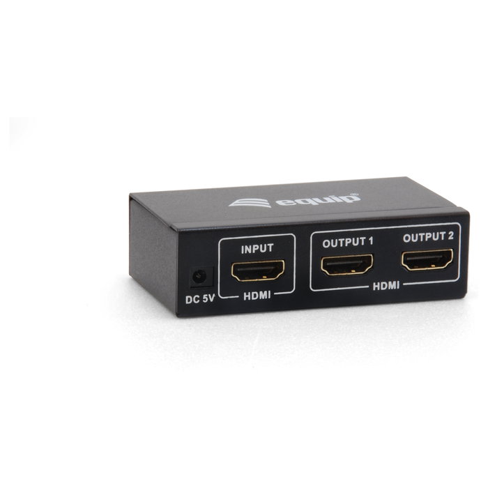 Equip Splitter HDMI de 2 Puertos con Alimentador Equip Splitter HDMI de 2 Puertos con Alimentador
