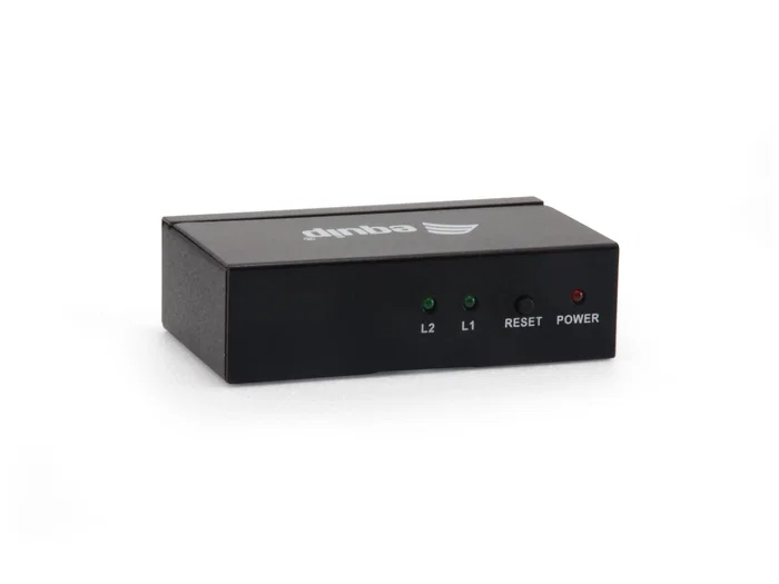 Equip 332712 Divisor HDMI 1.4 2 Salidas con Alimentación - Soporta 4K 4096x2160, 1080p, 3D, HDCP, Ancho de Banda 340 MHz, Color Negro