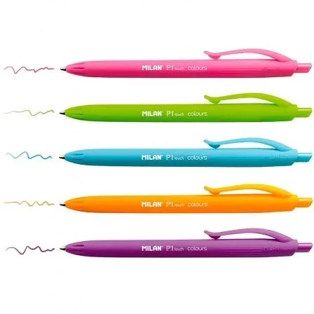 Caja de Bolígrafos de Tinta de Aceite Retráctil Milan P1 Touch Colours 176553212/ 12 unidades/ Rosas