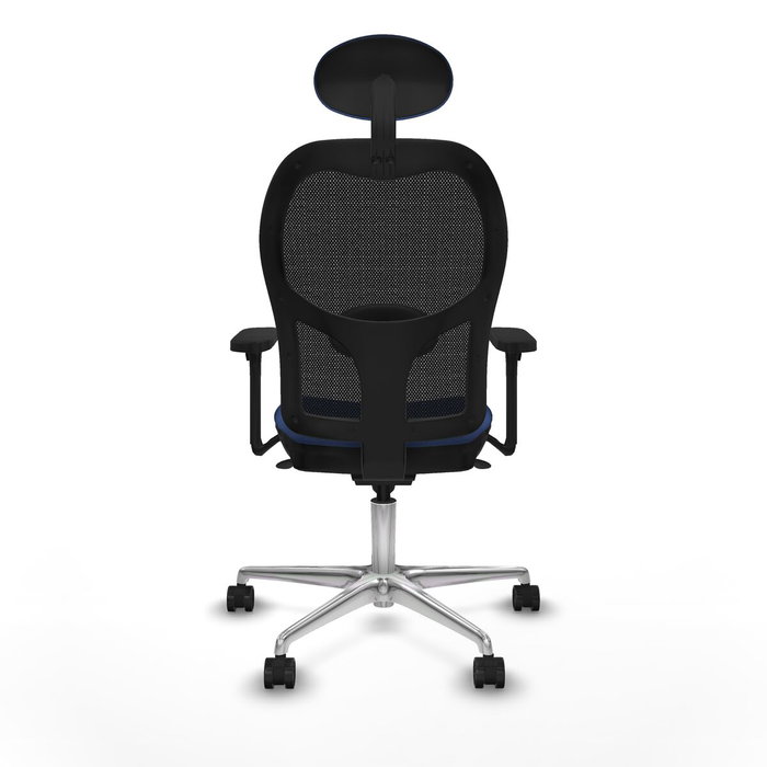 PIQUERAS Y CRESPO Silla de oficina Jorquera con mecanismo sincro, azul marino y negro
