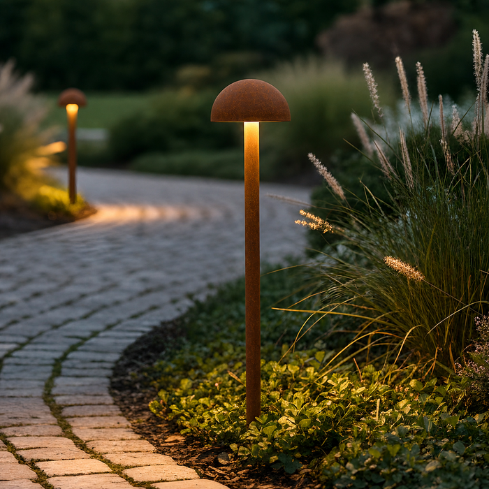 Ocala Baliza LED Exterior 60cm 12W 3000K Marrón Óxido Ocala Baliza LED Exterior 60cm 12W 3000K Marrón Óxido