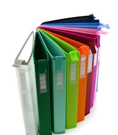 Carpeta De Anillas Colorline Pp A4 4 An.40 Mm Con Tarjetero (Set de 12)