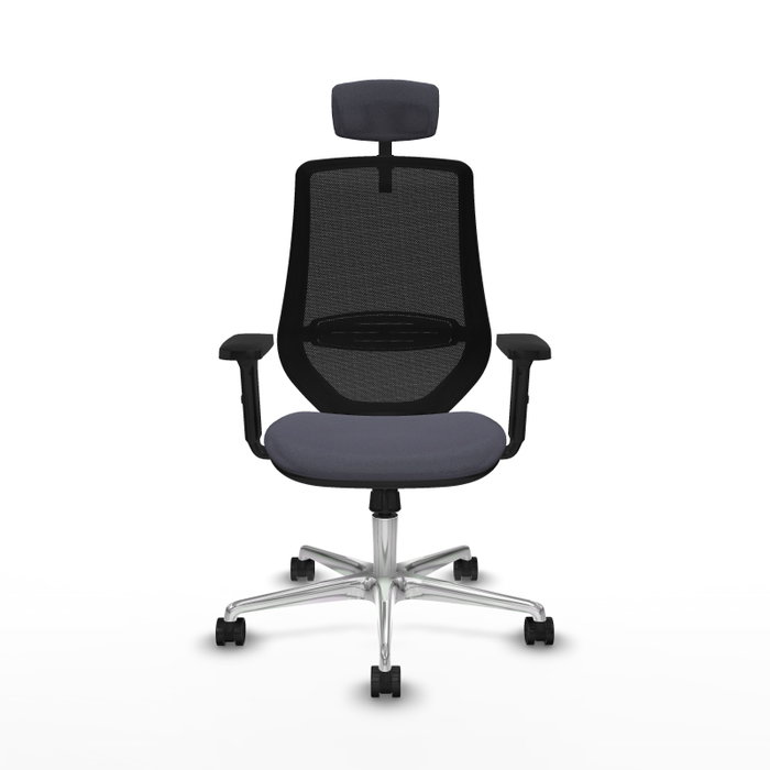 PIQUERAS Y CRESPO Silla de oficina Mardos con mecanismo Sincro en Gris oscuro y Negro PIQUERAS Y CRESPO Silla de oficina Mardos con mecanismo Sincro en Gris oscuro y Negro