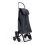 Rolser MF6 Carro de la Compra con 6 Ruedas de Aluminio, Bolsa Tipo Mochila 43L, Carga 50kg, Color Marengo