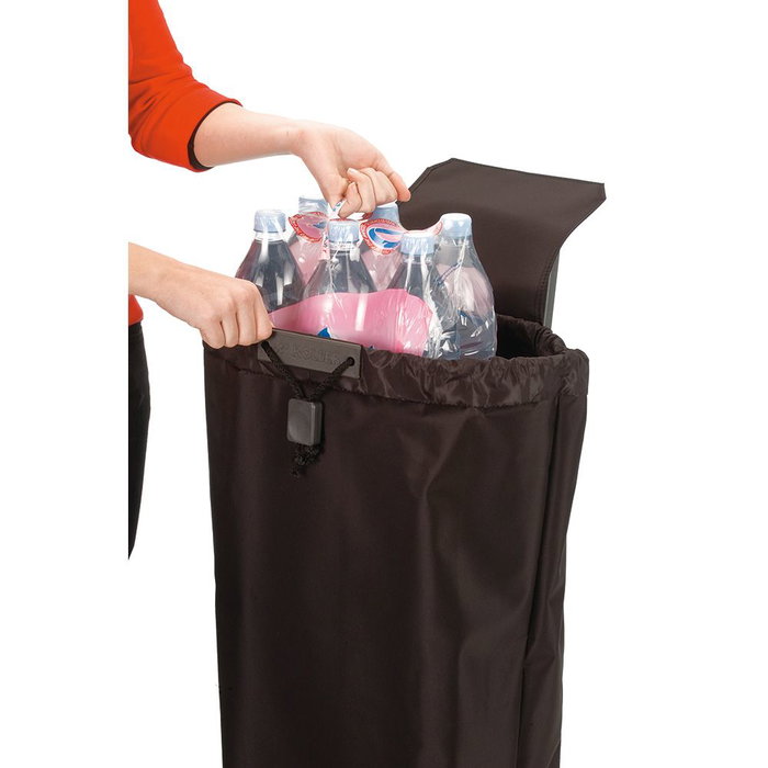 Rolser MF6 Carro de la Compra con 6 Ruedas de Aluminio, Bolsa Tipo Mochila 43L, Carga 50kg, Color Marengo