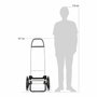 Rolser MF6 Carro de la Compra con 6 Ruedas de Aluminio, Bolsa Tipo Mochila 43L, Color Marengo