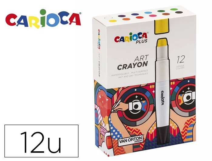Carioca Plus Art Crayons Colores Surtidos Estuche 12 Ud