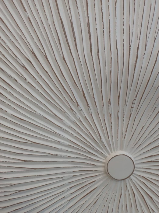 DKD Home Decor Decoración de Pared 3D Blanco 120x120x5 cm DKD Home Decor Decoración de Pared 3D Blanco 120x120x5 cm