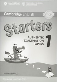 CAMBRIDGE, STARTERS 1 ANSWER KEY CAMBRIDGE YOUNG LEARNERS ENGLISH TESTS