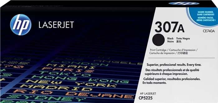 HP Cartucho de tóner 307A CE740A Negro